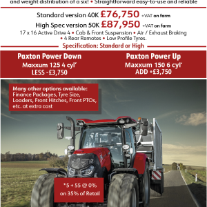 Case IH Maxxum 145 Active Drive 4 General Purpose Star Performer
